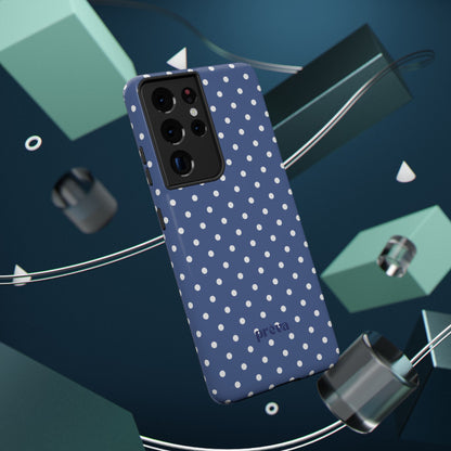 Navy Polka Dot Phone Case