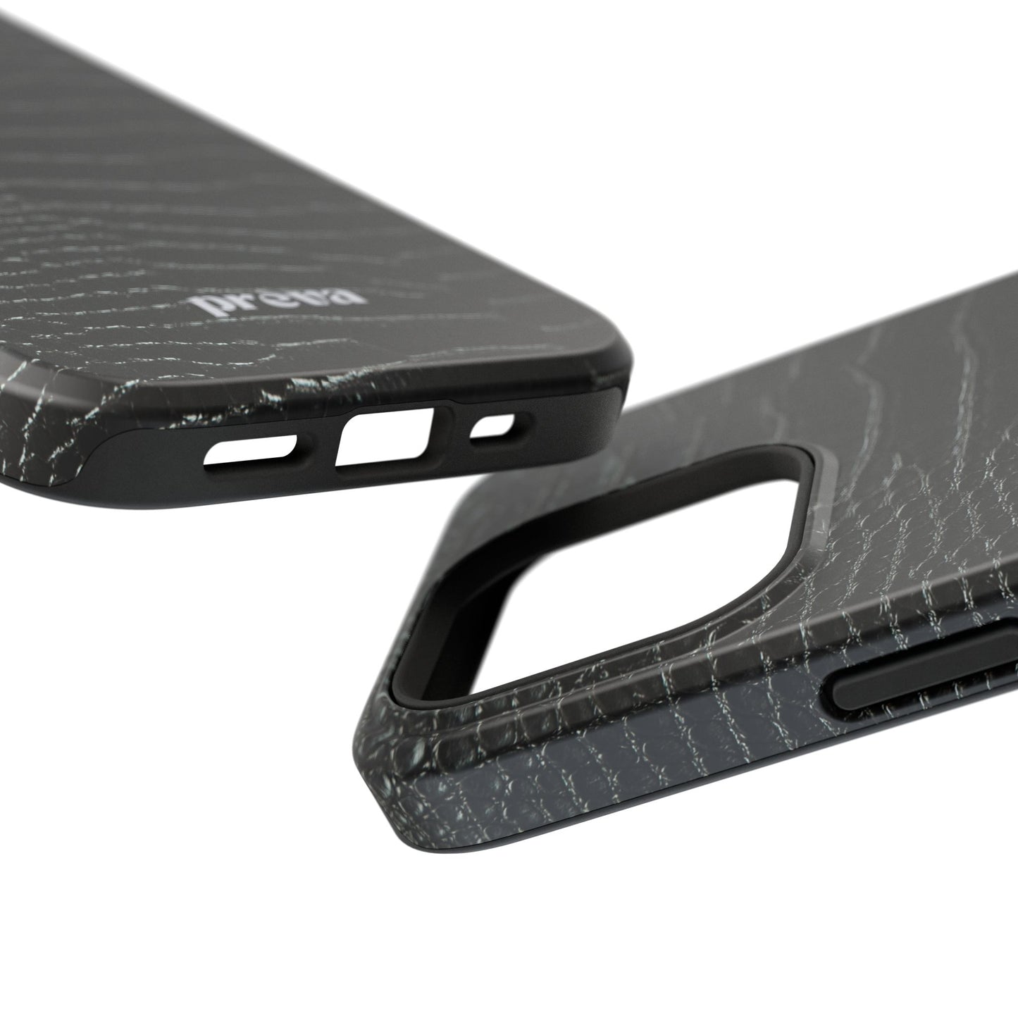 Black Croc Phone Case