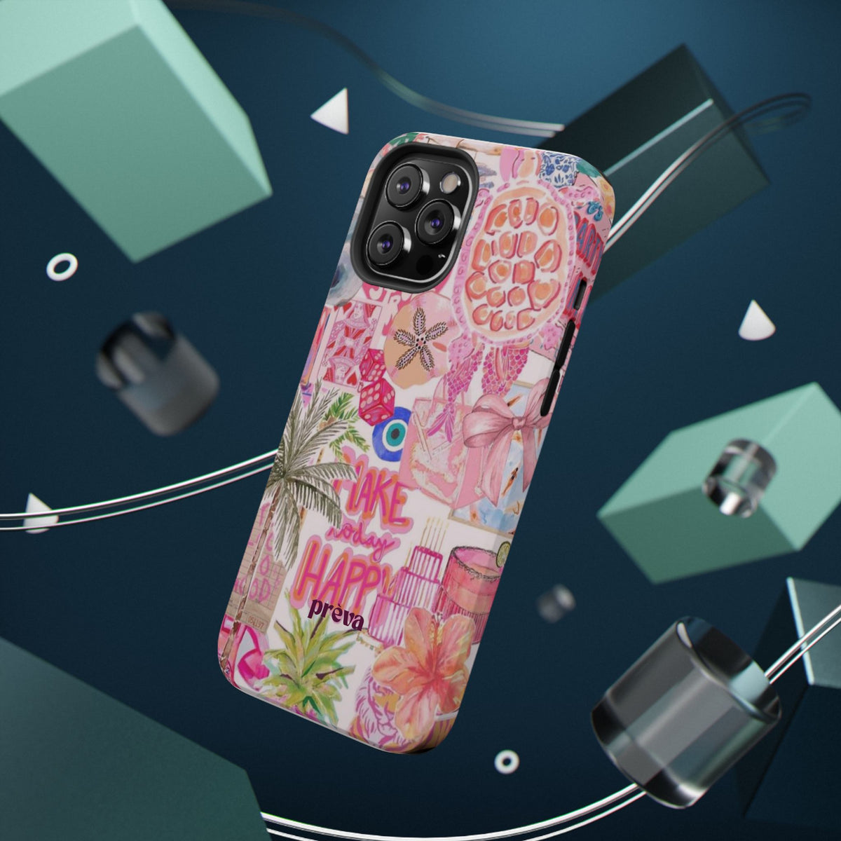 Pink Tropical Collage Phone Case