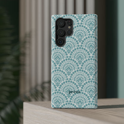 Aqua Lace Pattern Phone Case