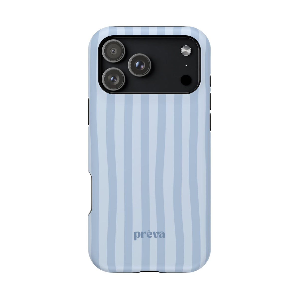 Pastel Blue Stripes Phone Case
