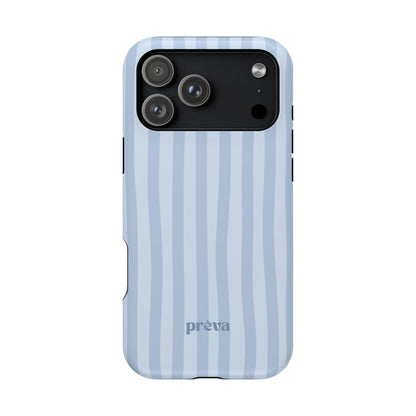 Pastel Blue Stripes Phone Case
