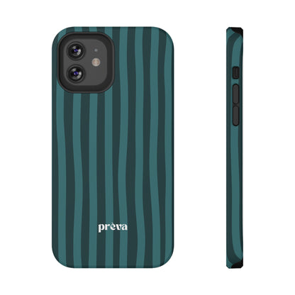 Dark Stripes Turquoise Phone Case