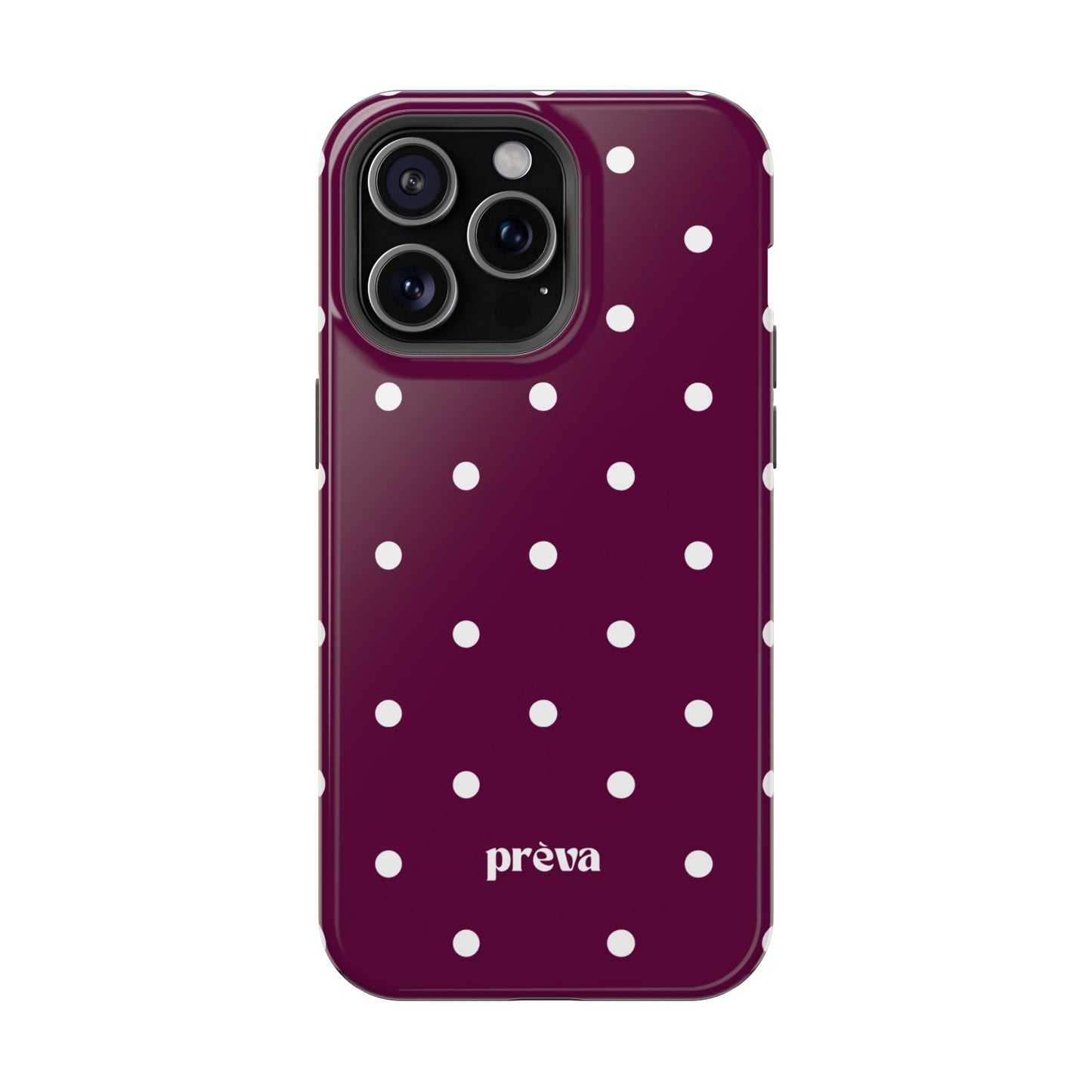 Maroon Polka Dot Phone Case