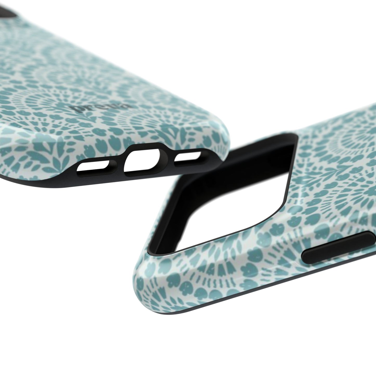 Aqua Lace Pattern Phone Case