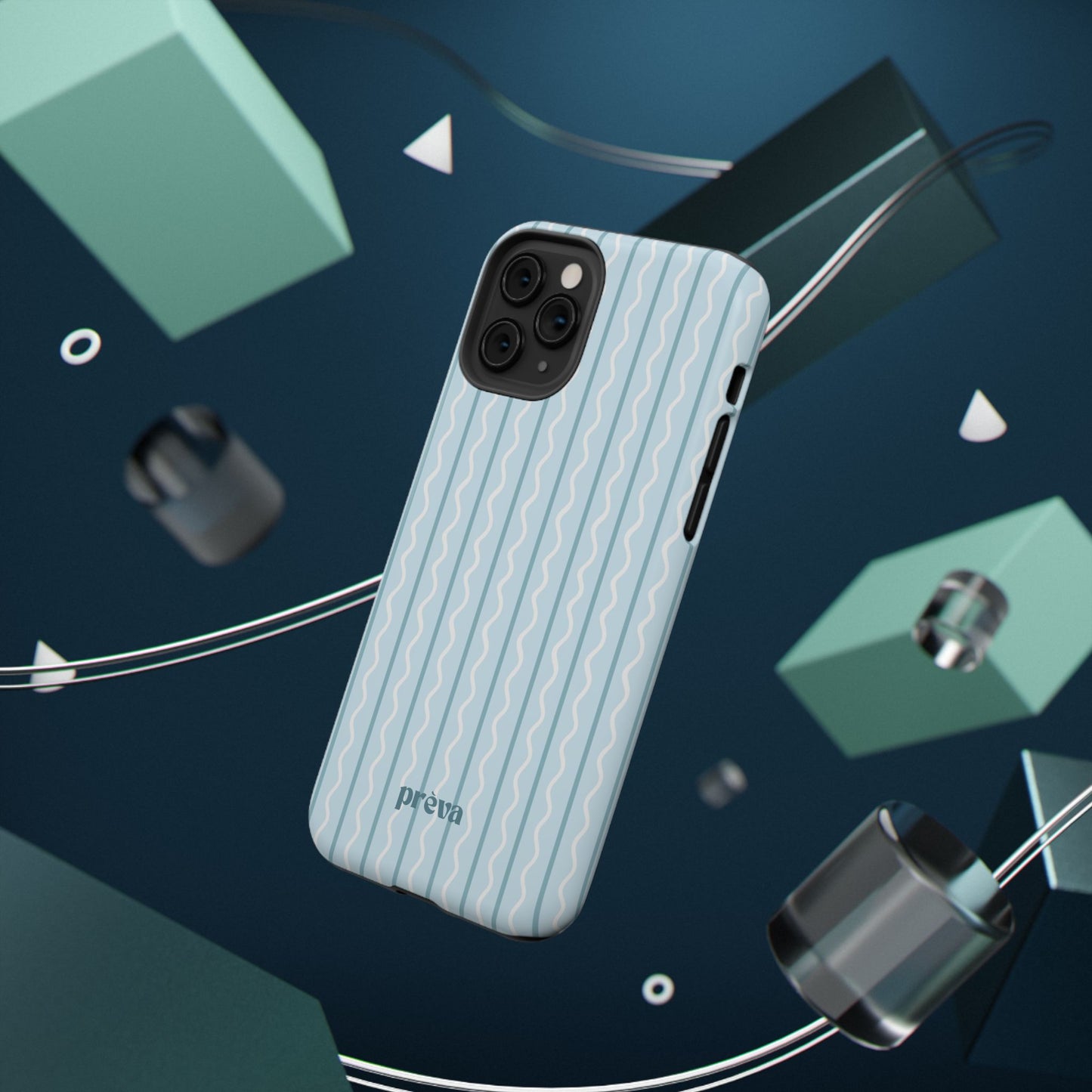 Blue Island Stripes Phone Case