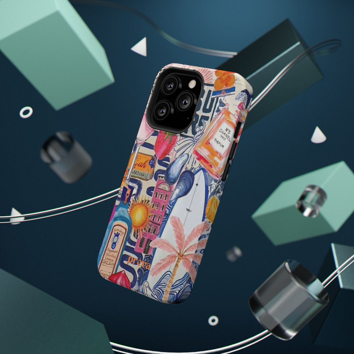 Tropical Beach Collage Phone Case