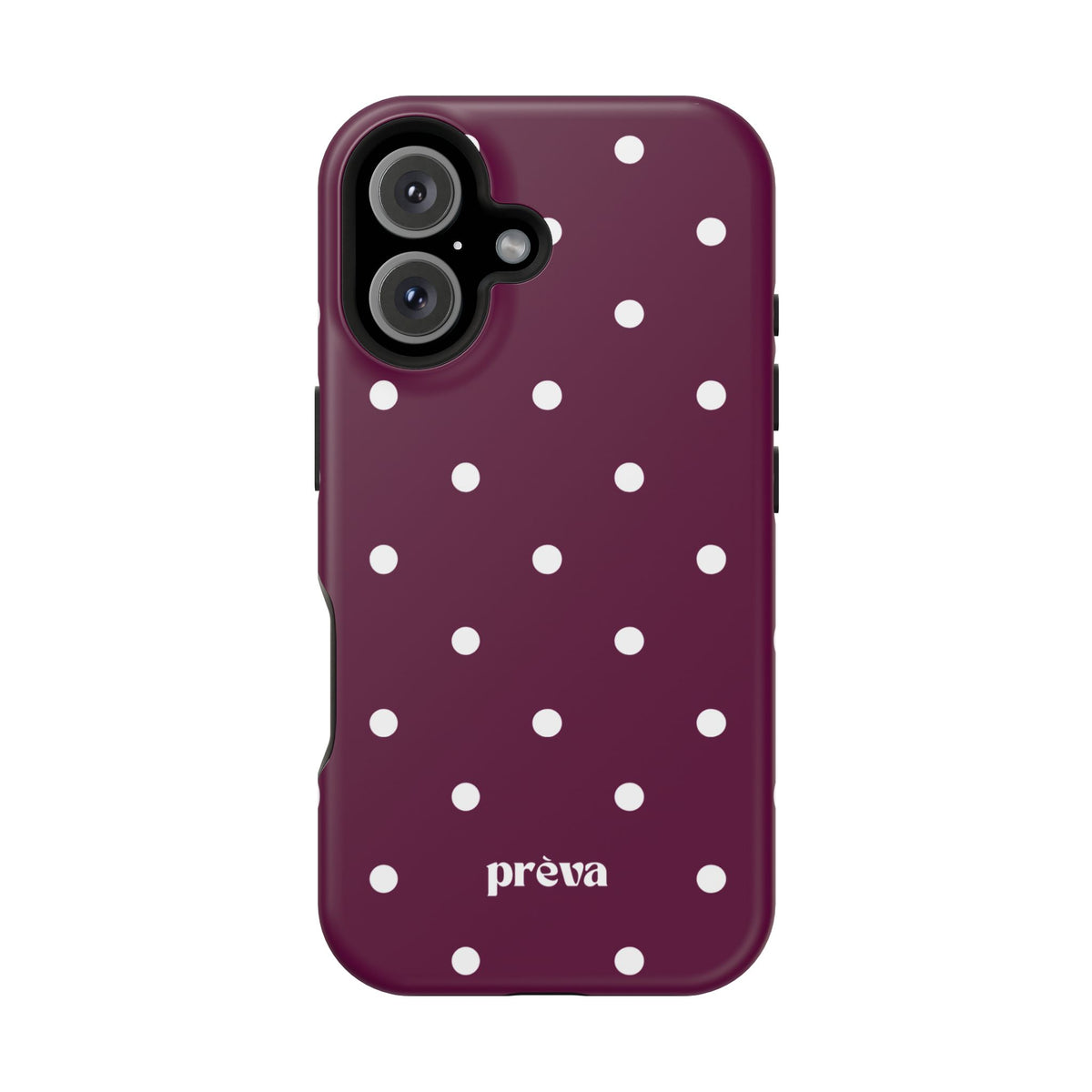 Maroon Polka Dot Phone Case