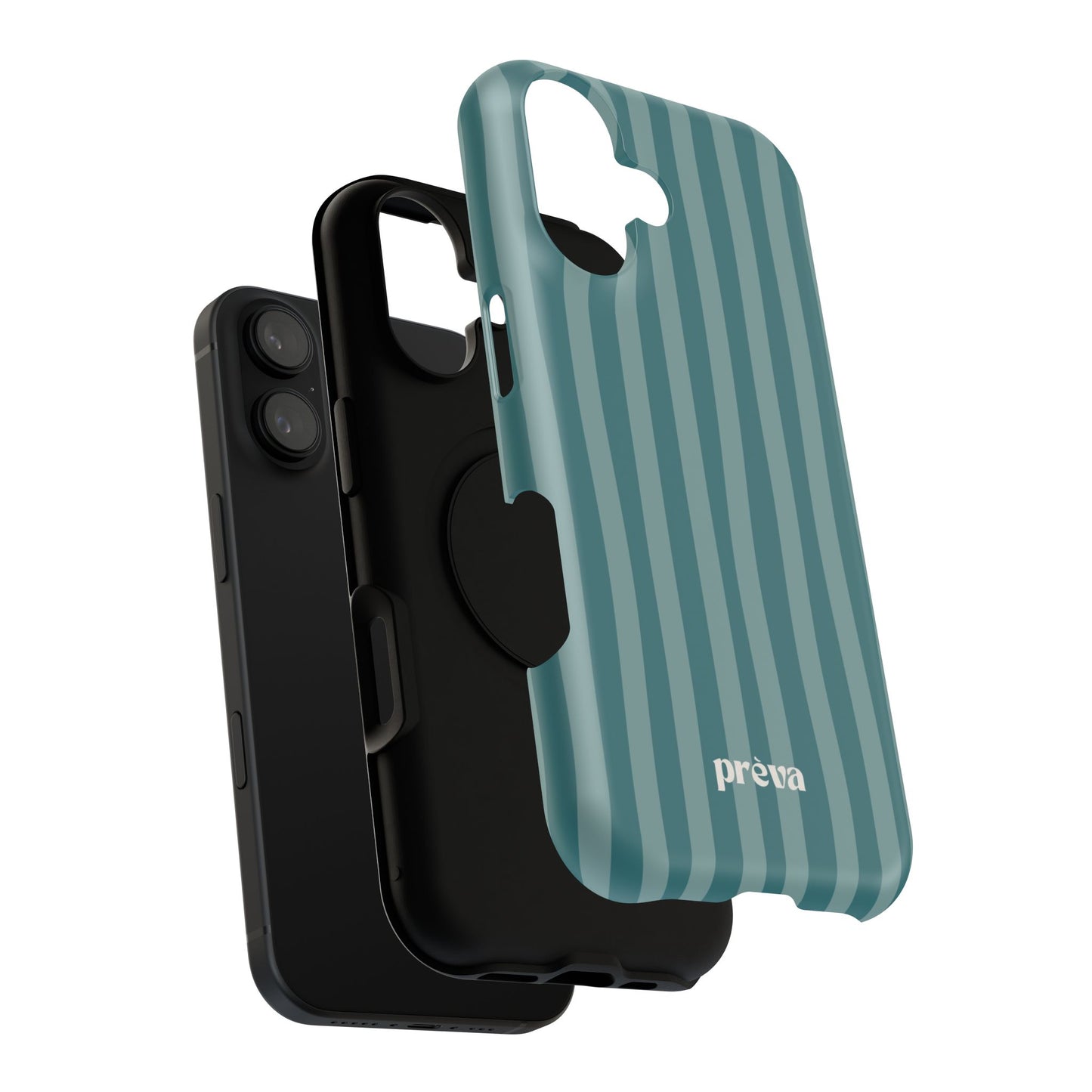 Striped Teal Phone Case
