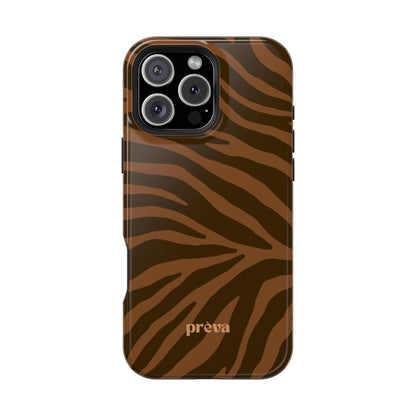Brown Tiger Stripe Phone Case