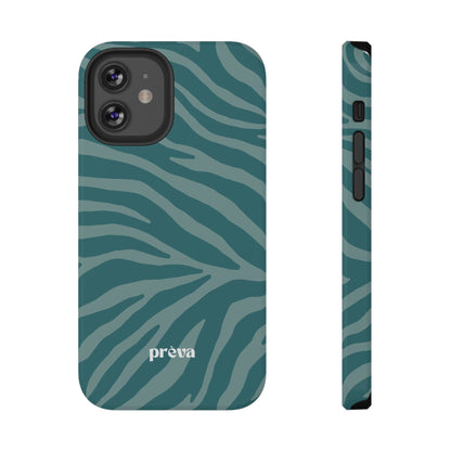 Teal Zebra Phone Case