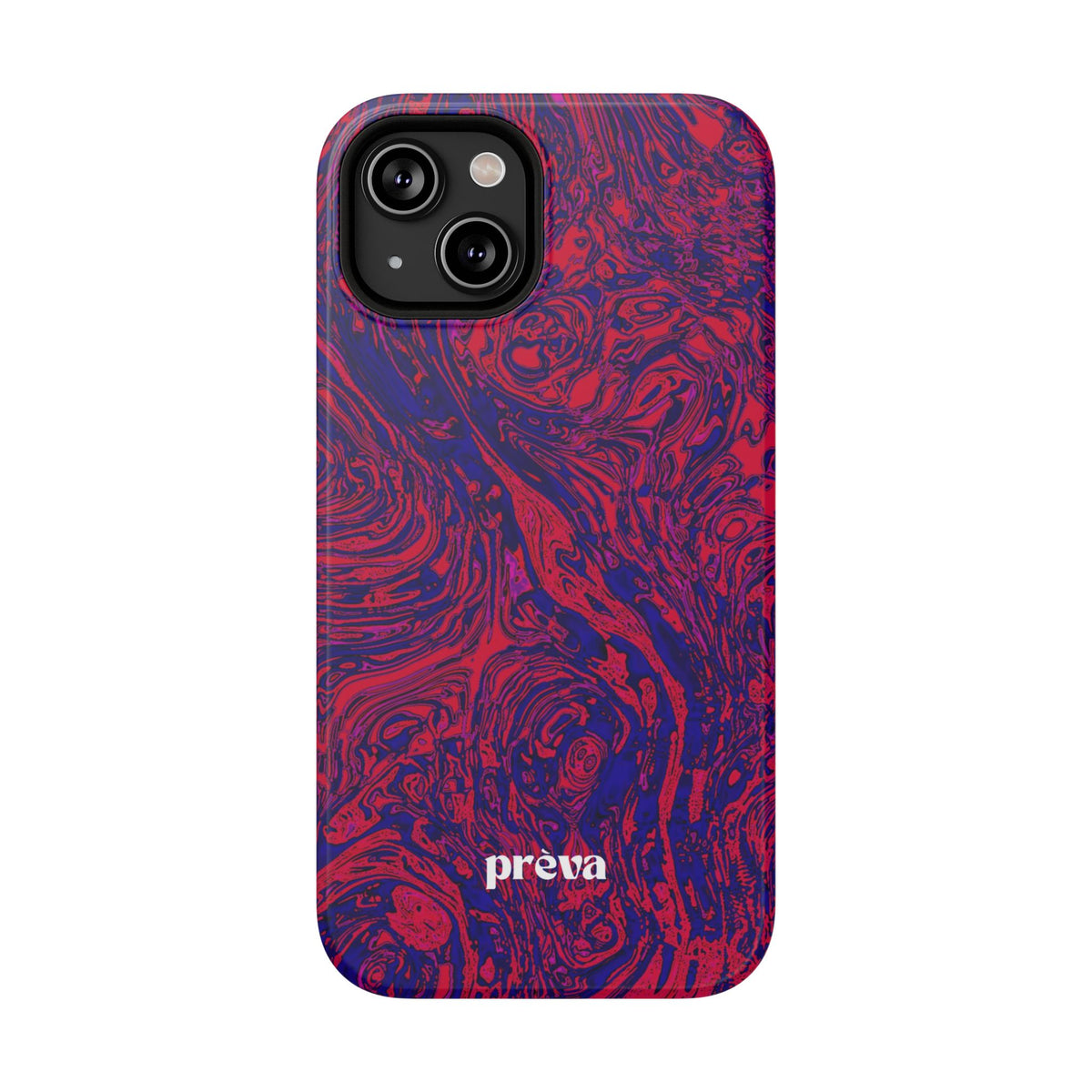 Marbled Red & Purple Impact Phone Case