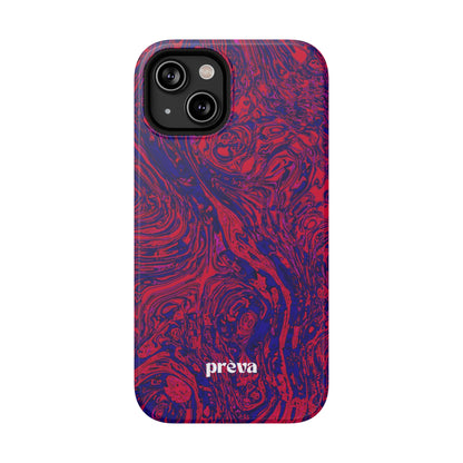 Marbled Red & Purple Impact Phone Case