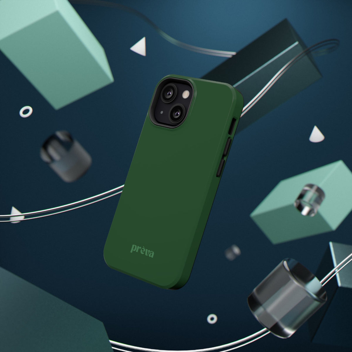 Impact-Resistant Phone Case — Forest Green Slim Armor
