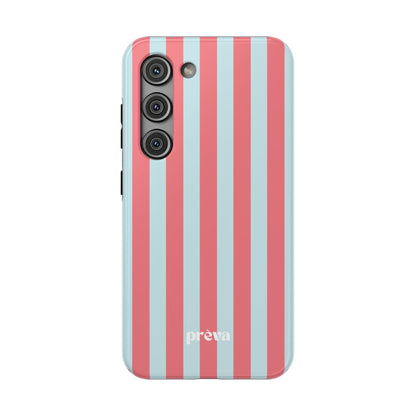 Coral & Teal Stripes Phone Case