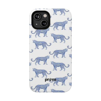 Blue Leopard Pattern Phone Case