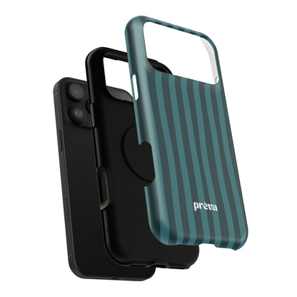 Dark Stripes Turquoise Phone Case