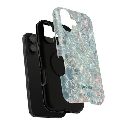 Marbled Seafoam Impact-Resistant Phone Case