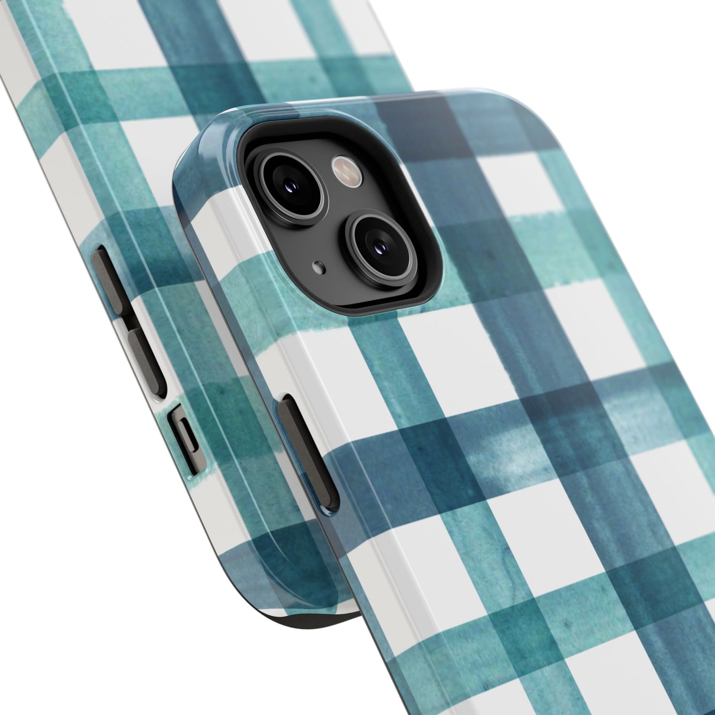 Teal Plaid Phone Case