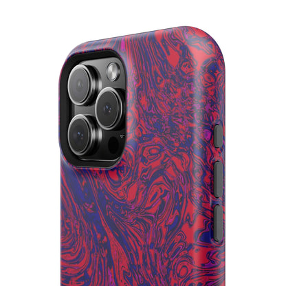 Marbled Red & Purple Impact Phone Case