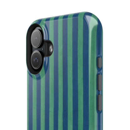 Green & Blue Stripes Phone Case