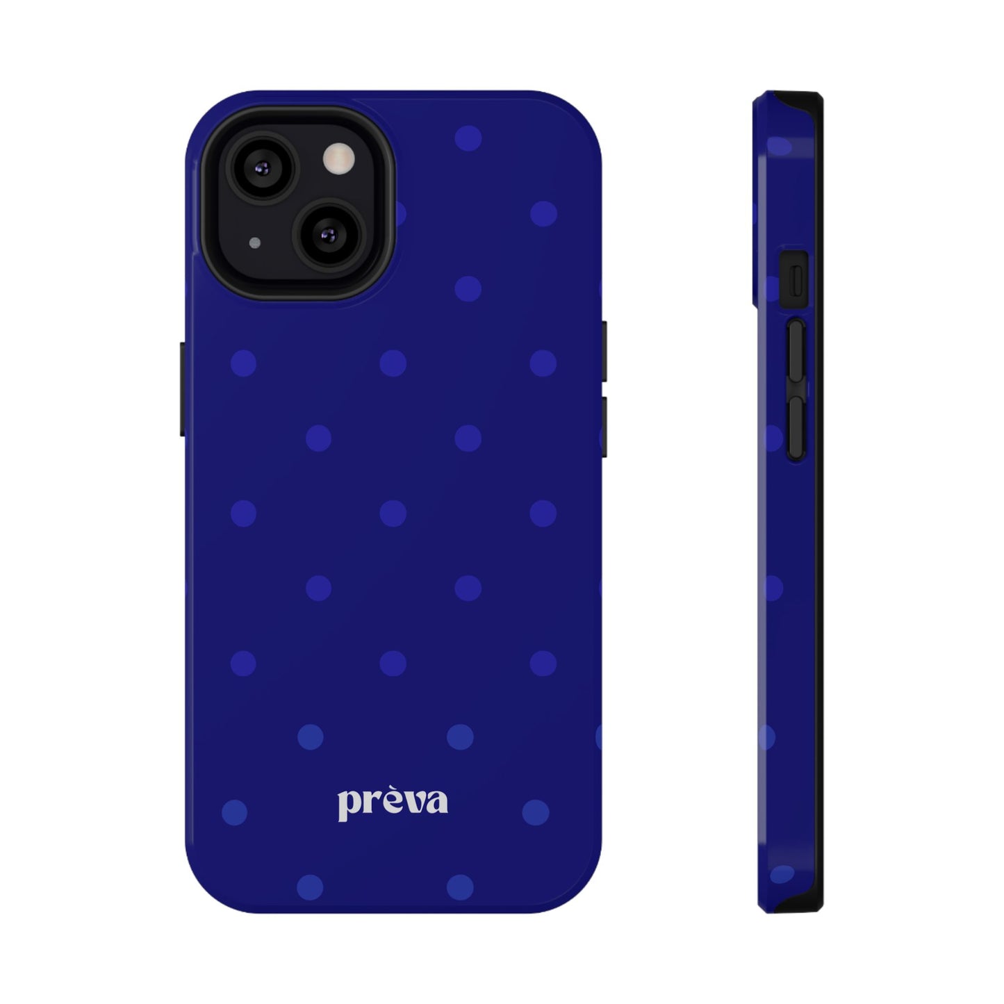 Dark Blue Polka Dots Phone Case