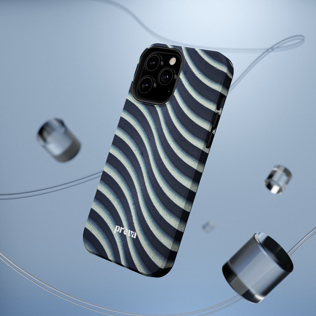 Navy Waves Phone Case