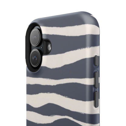 Navy & Cream Zebra Phone Case