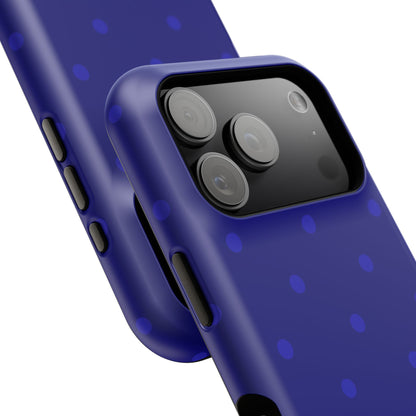 Dark Blue Polka Dots Phone Case