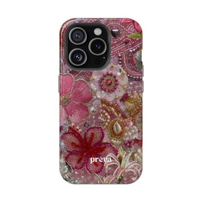 Floral Embroidery Phone Case