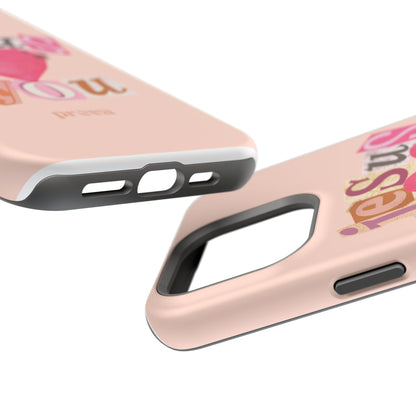 Pink Jesus Loves You Phone Case
