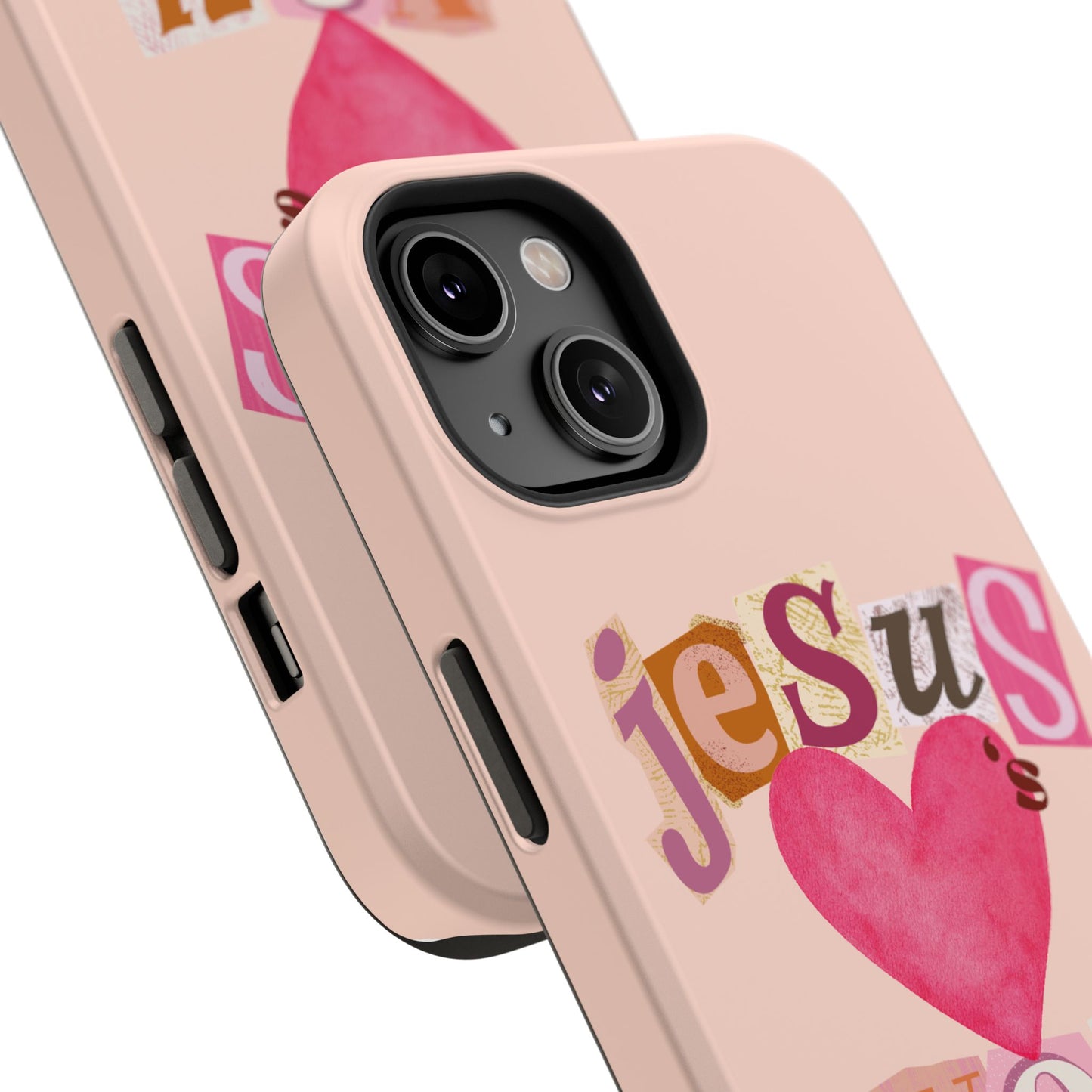 Pink Jesus Loves You Phone Case