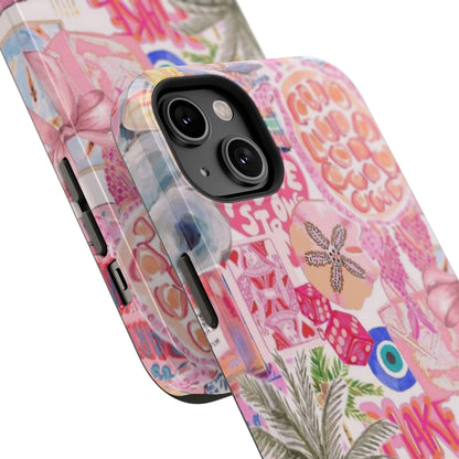 Pink Tropical Collage Phone Case