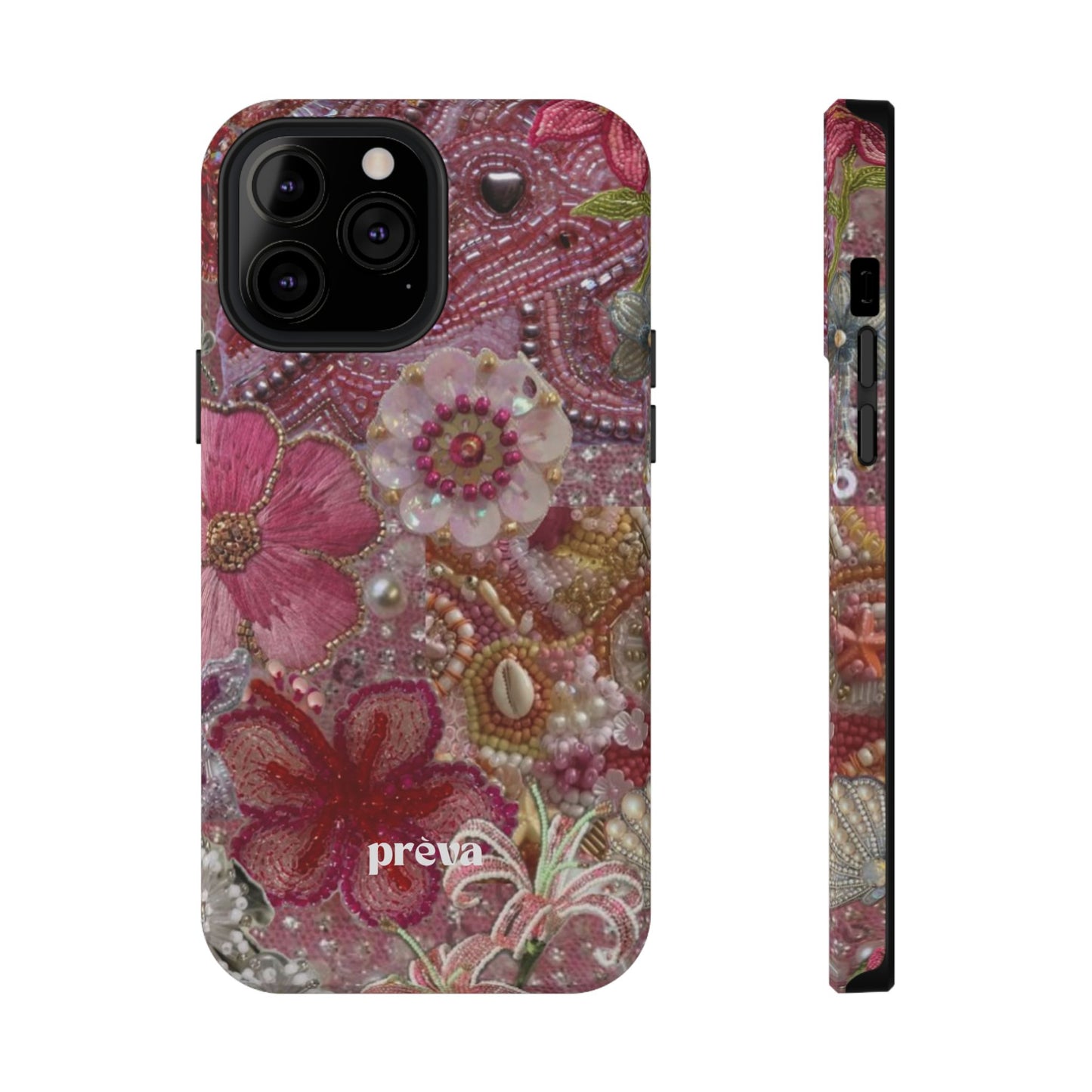 Floral Embroidery Phone Case