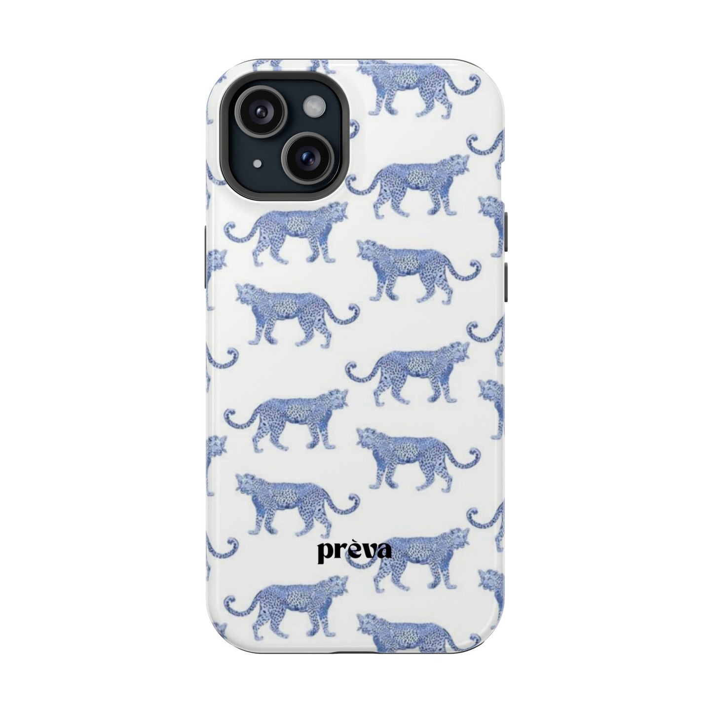 Blue Leopard Pattern Phone Case
