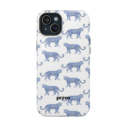 Blue Leopard Pattern Phone Case