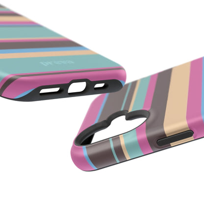 Cocoa Palm Stripes Phone Case