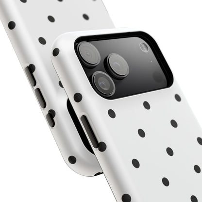 B&W polka dots Phone Case