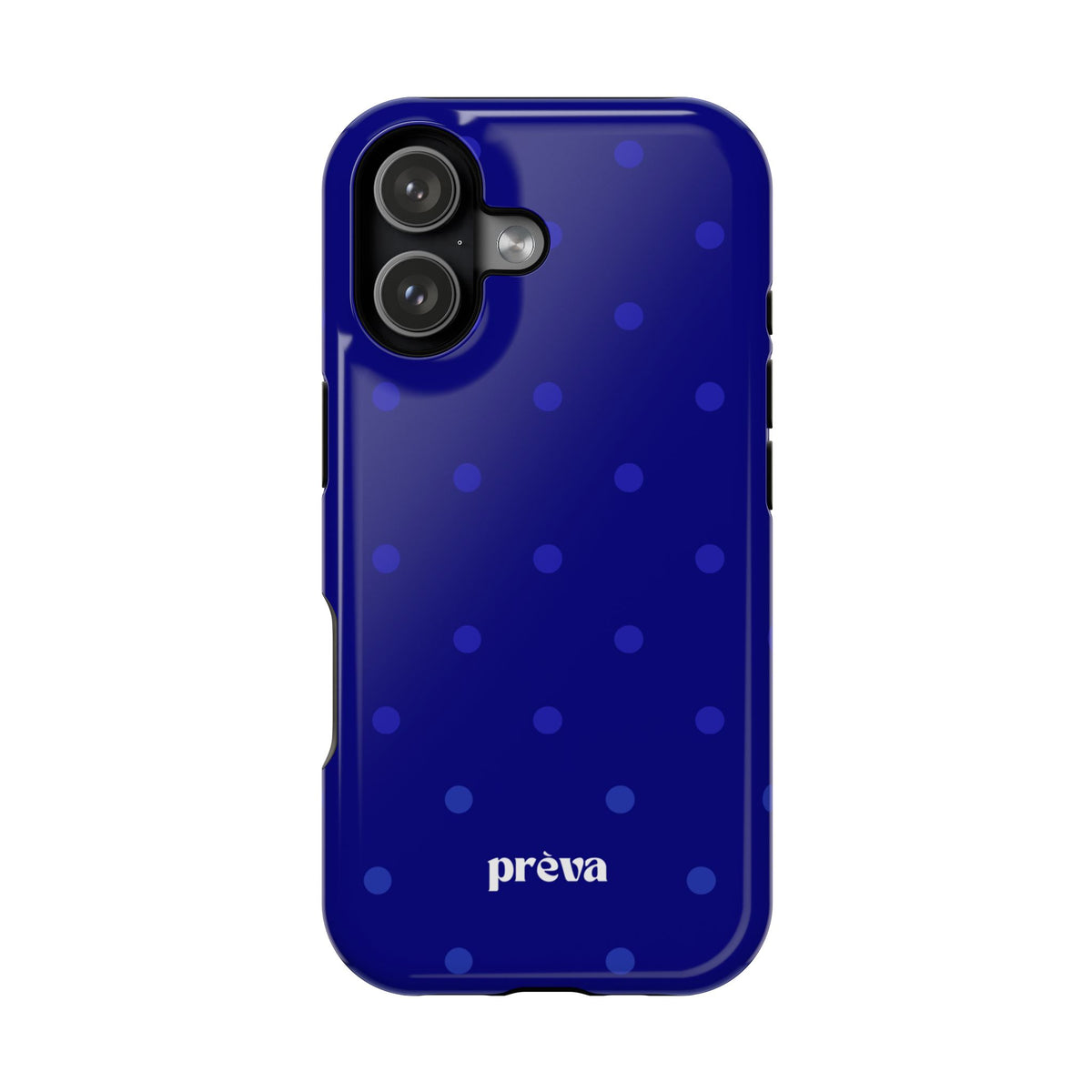 Dark Blue Polka Dots Phone Case