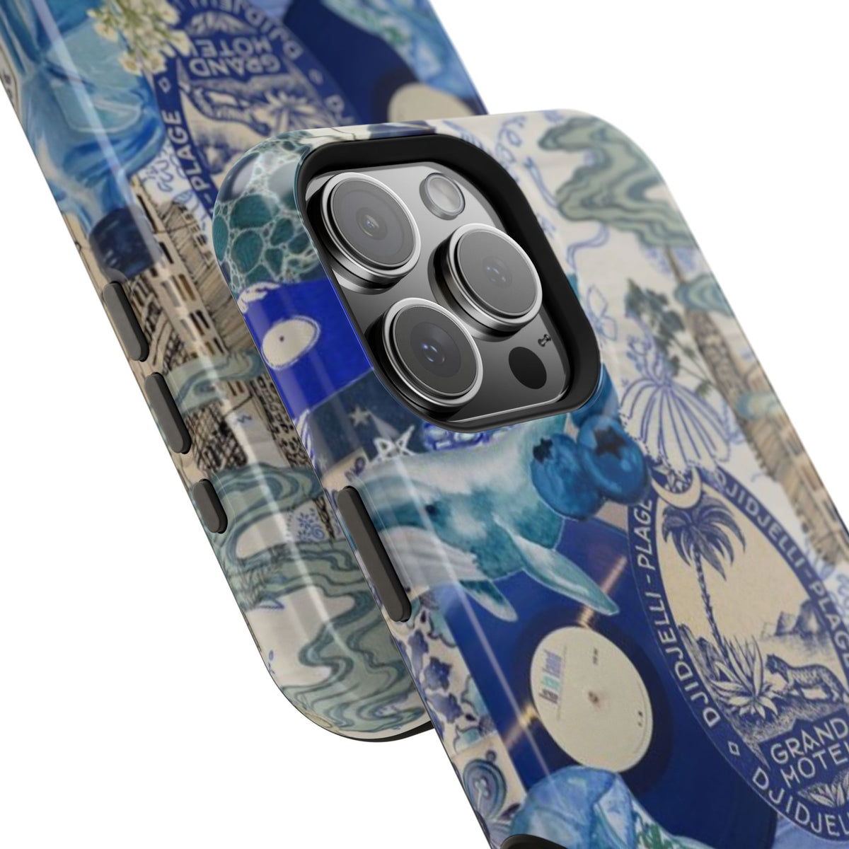 Blue Night Collage Phone Case