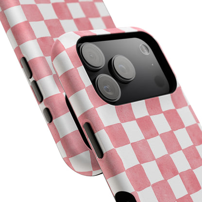 Pink Checkers Phone Case