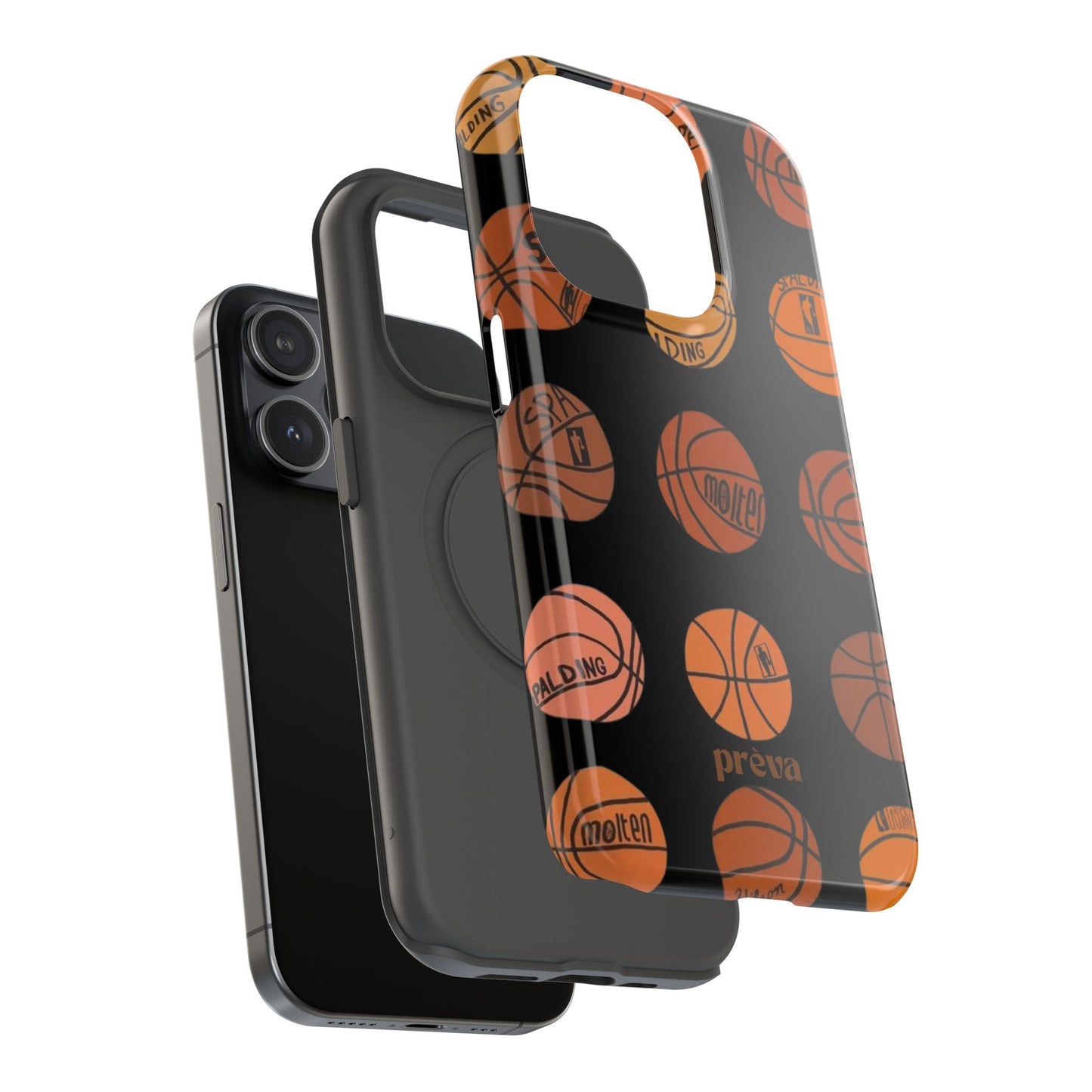 Black Basketball Phone Case