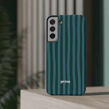 Dark Stripes Turquoise Phone Case