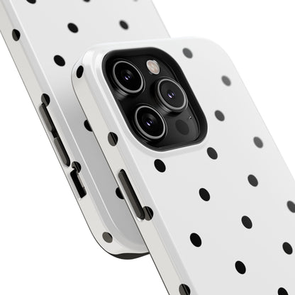 B&W polka dots Phone Case