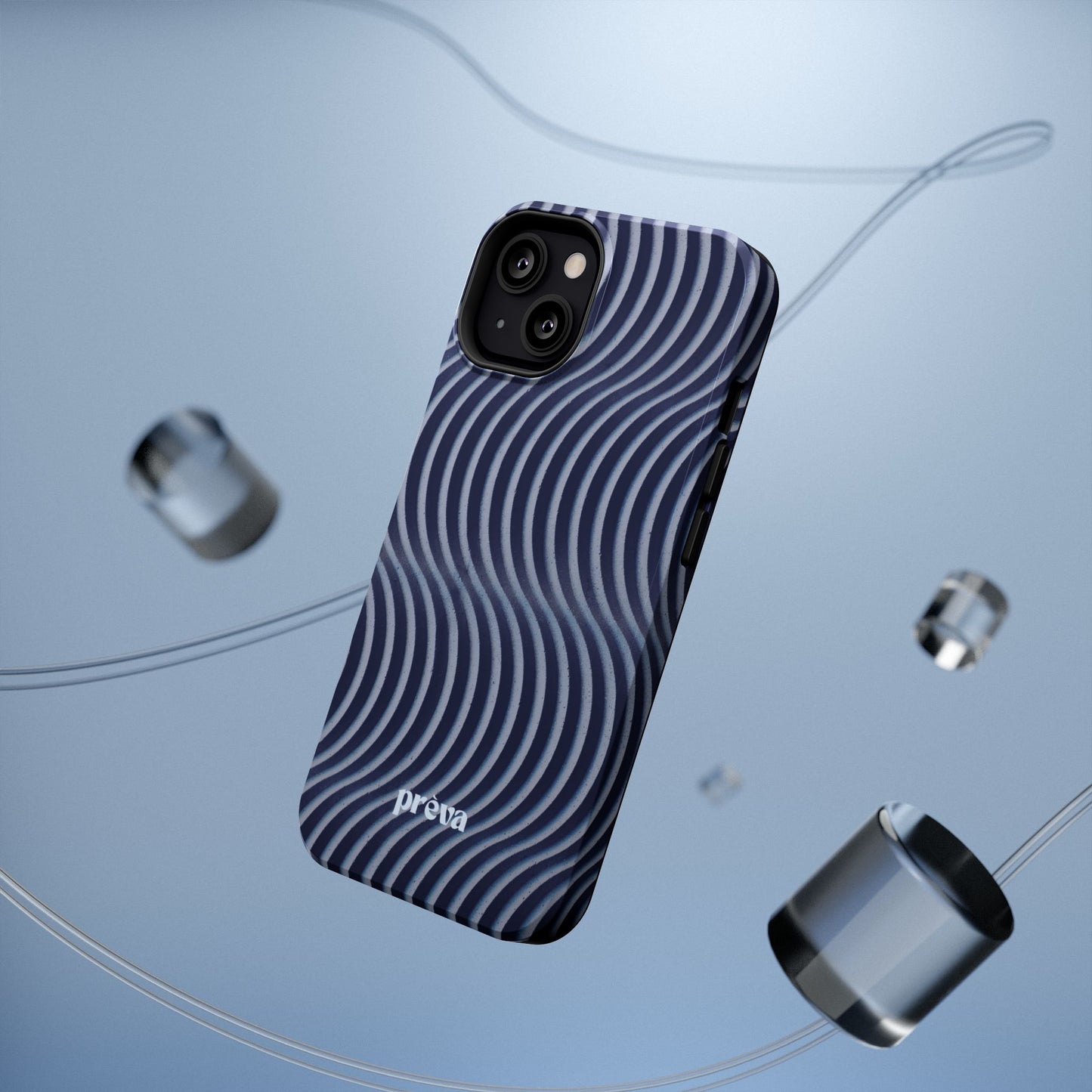 Wavy Navy Phone Case