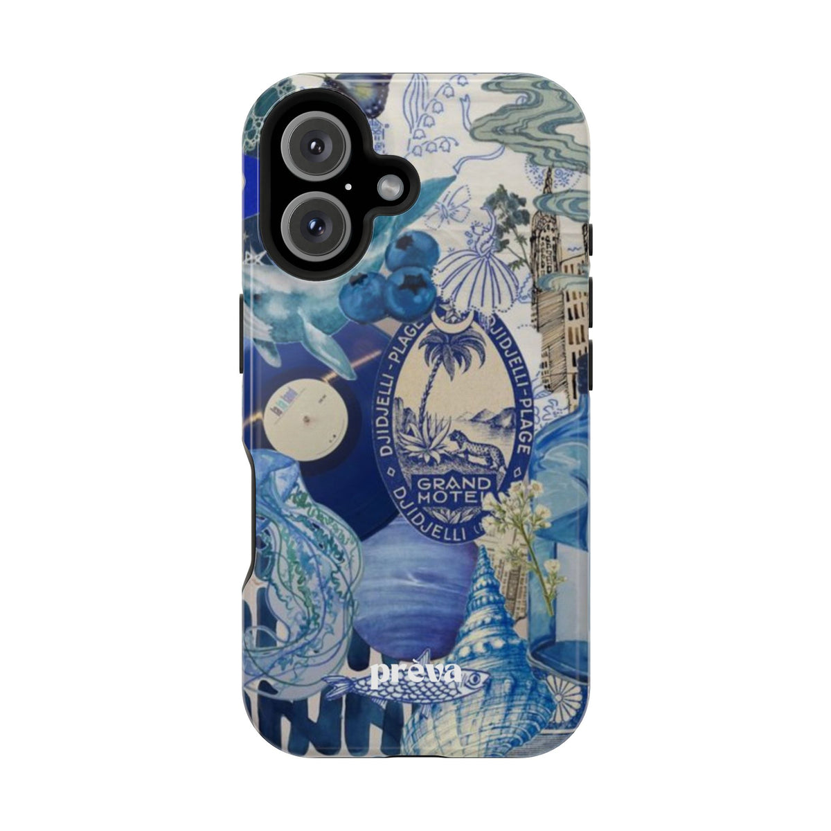 Blue Night Collage Phone Case
