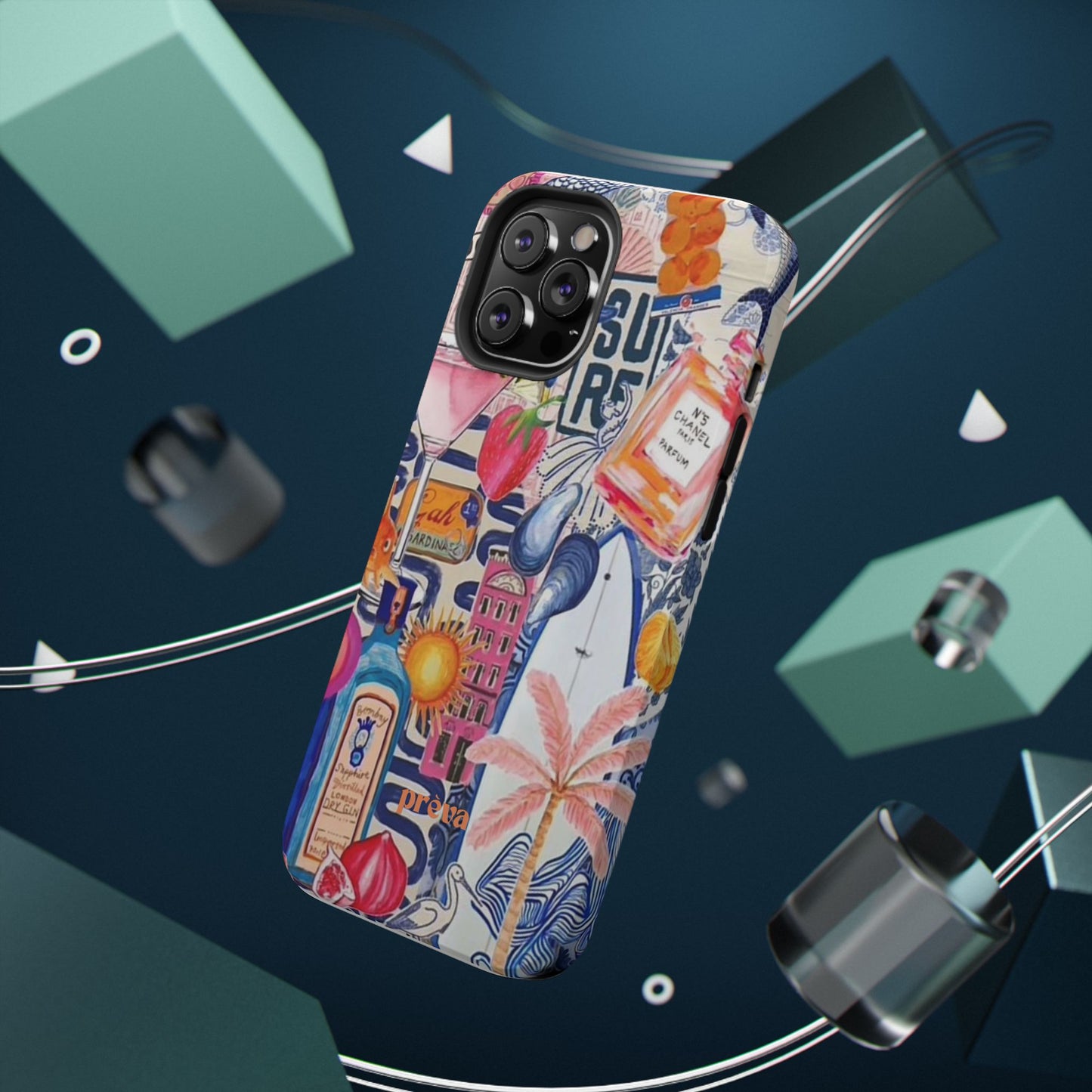 Tropical Beach Collage Phone Case