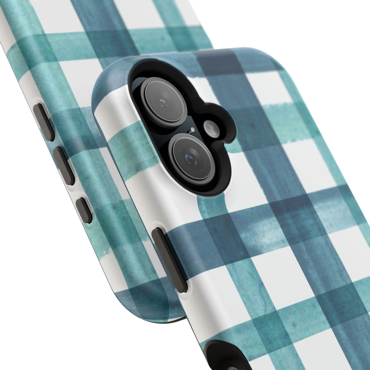 Teal Plaid Phone Case