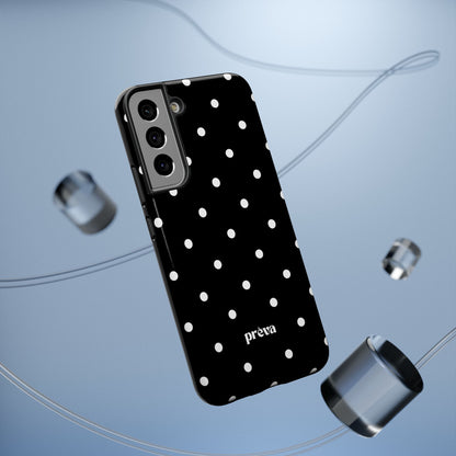 Black with White Polka Dots Phone Case