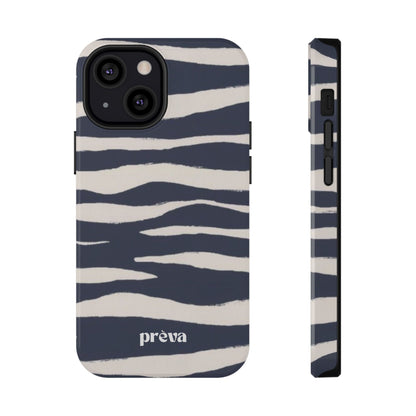 Navy & Cream Zebra Phone Case